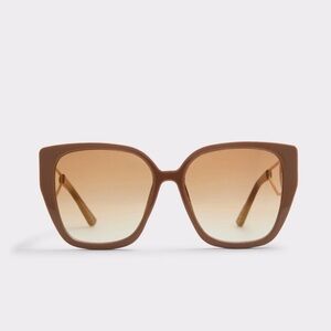 3/$30 ALDO Devobanna Brown Women's Square Sunglasses